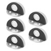5 Sets Door Stopper Stainless Steel Rubber Door Stop Holder