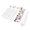 200pcs Acrylic Key Ring Kit 30 Acrylic Blank 30 Key