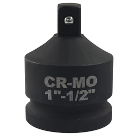 LDEXIN 1" Female to 1/2" Male Impact Socket Adapter, Black Wrench Socket Adapter For Impact Driver