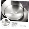 iplusmile Flavor Plate Stainless Steel Sauce Dish Elegant Practical for
