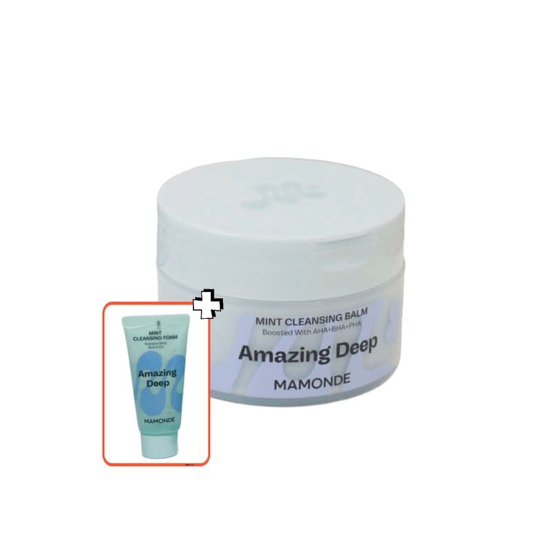Mamonde 마몽드 어메이징 딥 민트 클렌징밤 90ml(+폼 30ml) Mamonde Amazing