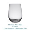 HullSpeed Designs Oyster Engraved Stemless Wine Glasses - set of