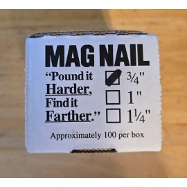 CHRISNIK MAGNAIL MAG NAILS - 3/4" by ChrisNik, Inc. - One Box - approximately 100 per box - NIB