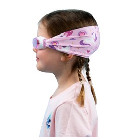 Waterplops Swimming Goggles for Children Girls | Pink Unicorns | Anti-Fog | Ultra Soft Stretch Headband with UV Protection | Lenses with UV Protection | from 5 Years | Does Not Pull Hair | Absolute