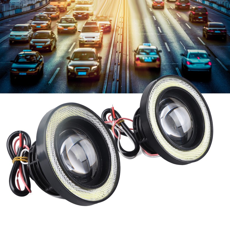 3.5in Car Fog Light Aluminum Housing Waterproof Bright LED Universal