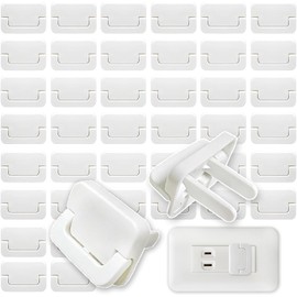 DELUXEFOX Outlet Cap, Outlet Cover, Set of 50, Electrical Shock Prevention Outlet Cover, Safety Cap, Child Protection, Electrical Shock Prevention, Outlet Guard, Safety Cover, Tracking, Dust
