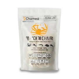 Korean Natural Ingredients Snow Crab Soup Stock Broth Dashi Pack Dried Mix Seafood 15g 0.53oz × 10 Tea Bags (Pack of 1) 영덕대게 다시팩, Made In Korea
