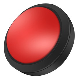 Jumbo Button,Massive Button with LED, Dome Shaped Jumbo Convexity Illuminated Button for Machine Operated Games(Red)