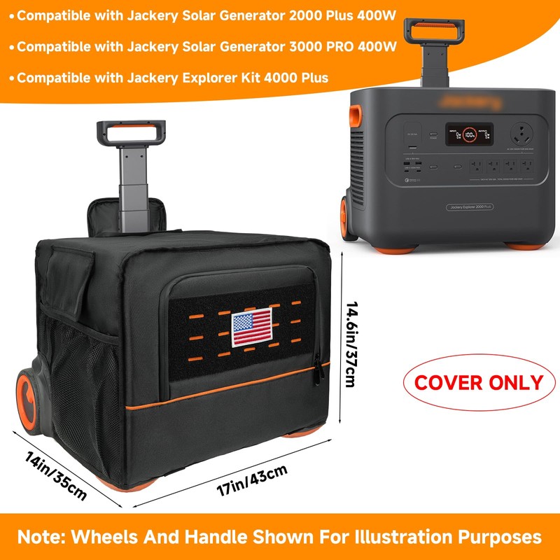 Upgraded Generator Dust Cover Compatible with Jackery Solar Generator 2000