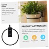 ORFOFE 3pcs Wall Mounted Flowerpot Holder Metal Iron Bracket Planter