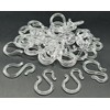 ZIOJOVK 24PCS 1.7Inch Clear Plastic Punch Bowl Cup S Hooks