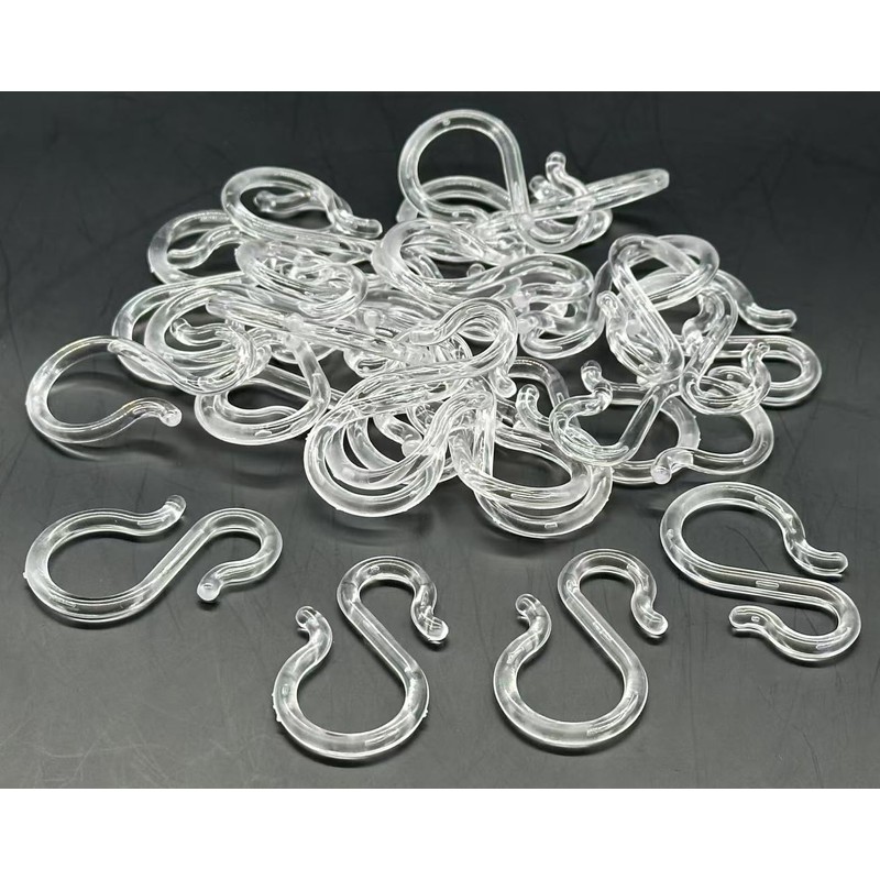 ZIOJOVK 24PCS 1.7Inch Clear Plastic Punch Bowl Cup S Hooks