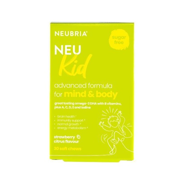 Neubria Neu Kid Advanced Formula for Mind & Body, 30 Gums