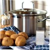 BIUDECO 4pcs Kitchen Glass Spice Jars Transparent Seasoning Containers for