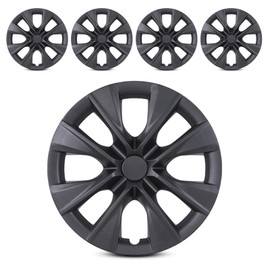 AUTOWIKI 15-Inch Hubcaps for 2009-2019 Toyota Corolla Wheel Rims Compatible with Steel Wheels Snap on Installation PP Material 15-Inch Wheel Rim Cover Matte Black, 42602-02350 Pack of 4