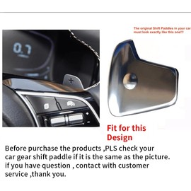 Ysbxitu Car Steering Wheel Paddle Gear Extension Extension Shift Paddle Compatible with Kia K3 2020 2021 2022 2023, Aluminium Alloy Steering Wheel Shift Paddle Shifter Extension Cover - Red