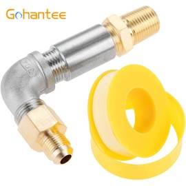 gohantee 1/2" Propane Air Mixer Fire Pit Air Mixer Fits for Fire Pit, Fireplaces (Max Set, High Capacity 150K BTU)