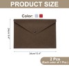 uxcell 2 Pcs Felt File Folders, A4 Envelope Folder File