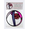 Static Window Cling in a Mackintosh Hunterian Large Rose Design