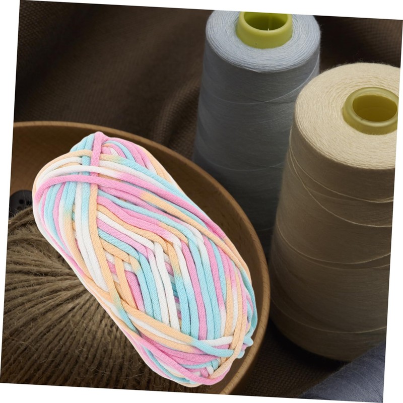 jojofuny 2pcs Multi-Function Cotton Yarn Soft Lightweight Knitting Thread for
