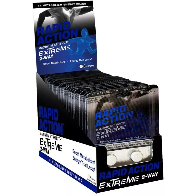 Rapid Action Extreme Energize 2-Way Energy Pills 24 packs of