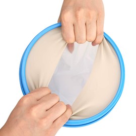 Greensen PP Circle Erwachsener Badeschutzhülse für Gussschutz mit Silikonring, Blaue Badabdeckung für Handgelenk, 36 Cm (Palme)