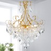 WUZUPS Crystal Chandelier 10-Light Pendant Ceiling Light Modern Lighting Fixture