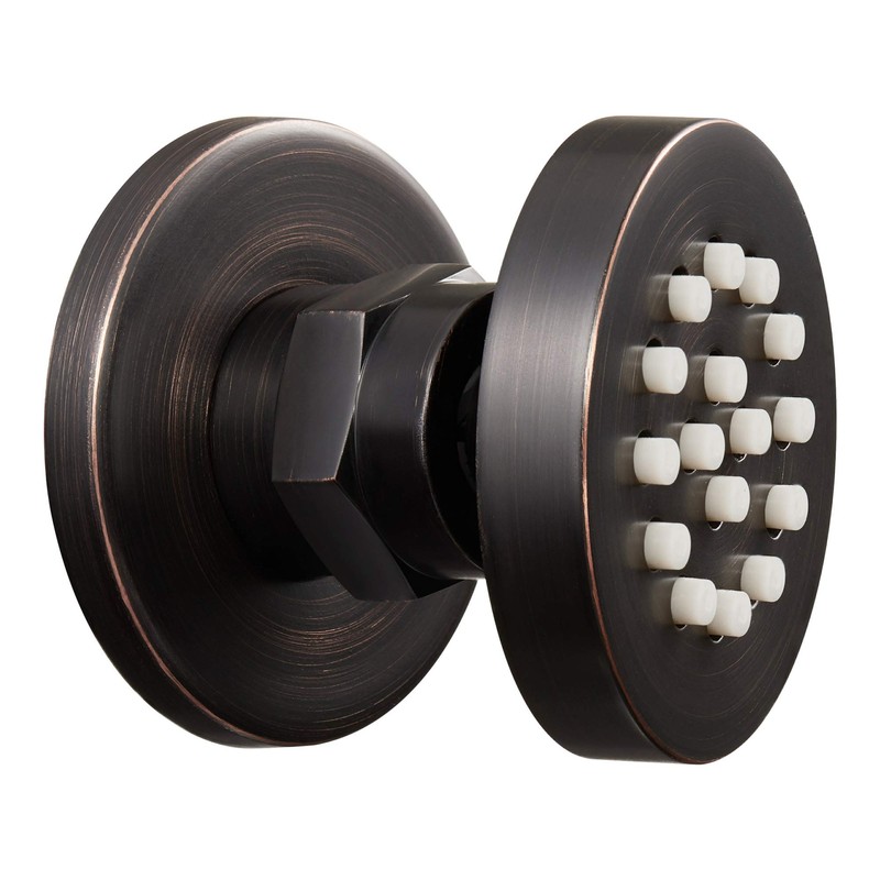 Solid Brass Body Spray Shower Jet - Round Massage Side