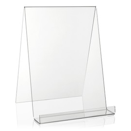 VITAdisplays® Plexiglas® DIN A4 Book Stand / Book Holder as a Goods Carrier (Acrylic Glass, Transparent)