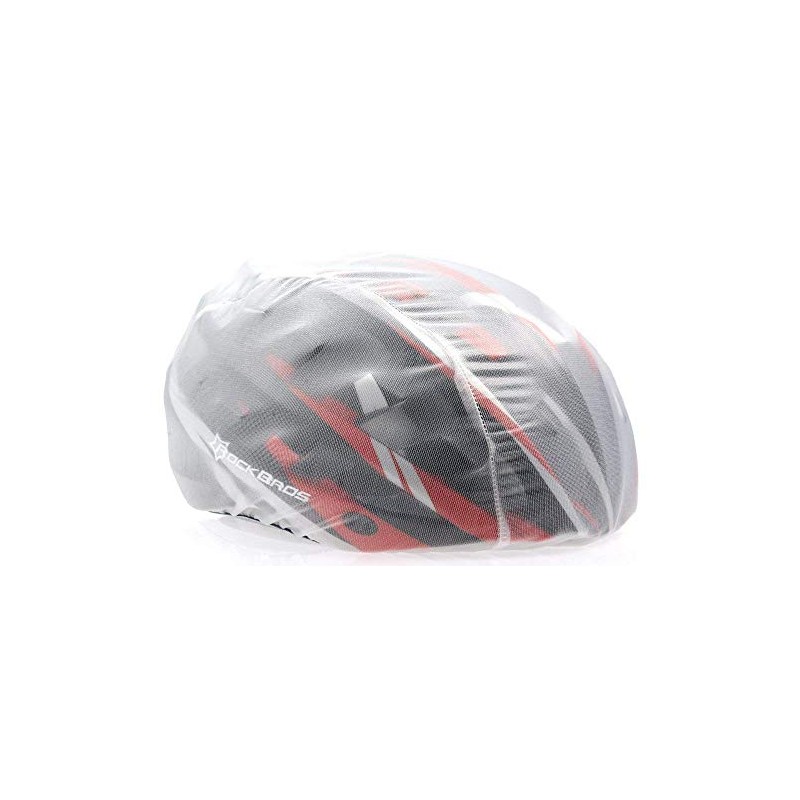 ROCKBROS Helmüberzug Regenüberzug Regenkappe Abdeckung Helm Cover Fahrrad Rennrad, Weiß