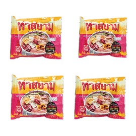 Generic ThaSiam Instant Yentafo Glass Noodles 3 oz - Pack of 4