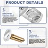 ADERTOS Pack of 2 Drain Filter Sink Plug Stainless Steel