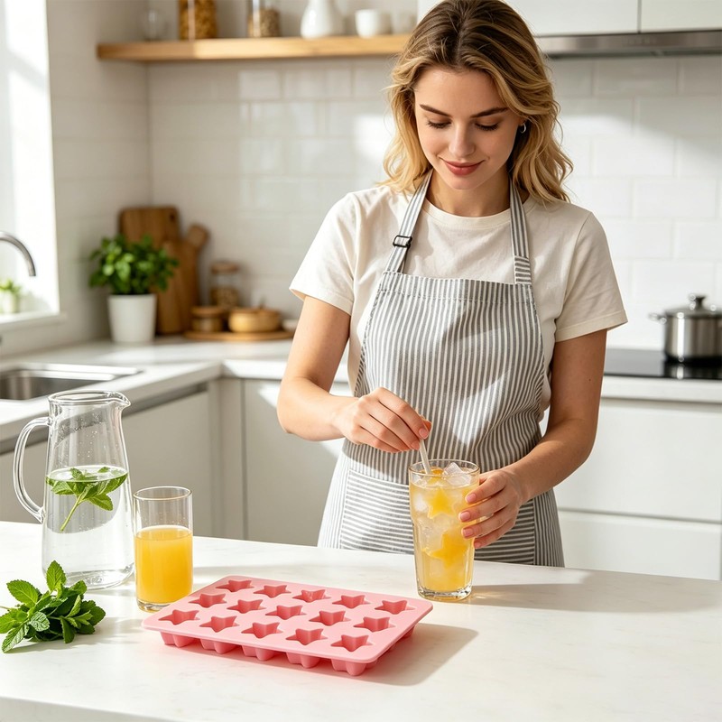 Star-Stylized Ice Cube Trays Pudding Jello Ice Tray Star
