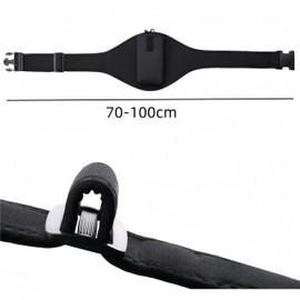 Ai-OUMLEEF 1pc Mic Belt with Anti Dropping Strap, Microphone Aerobics Bag,Adjustable Sweat Absorbent Belt Waistband Bag for Vertical Mic Fitness Teacher Speaker Theatre (Black)