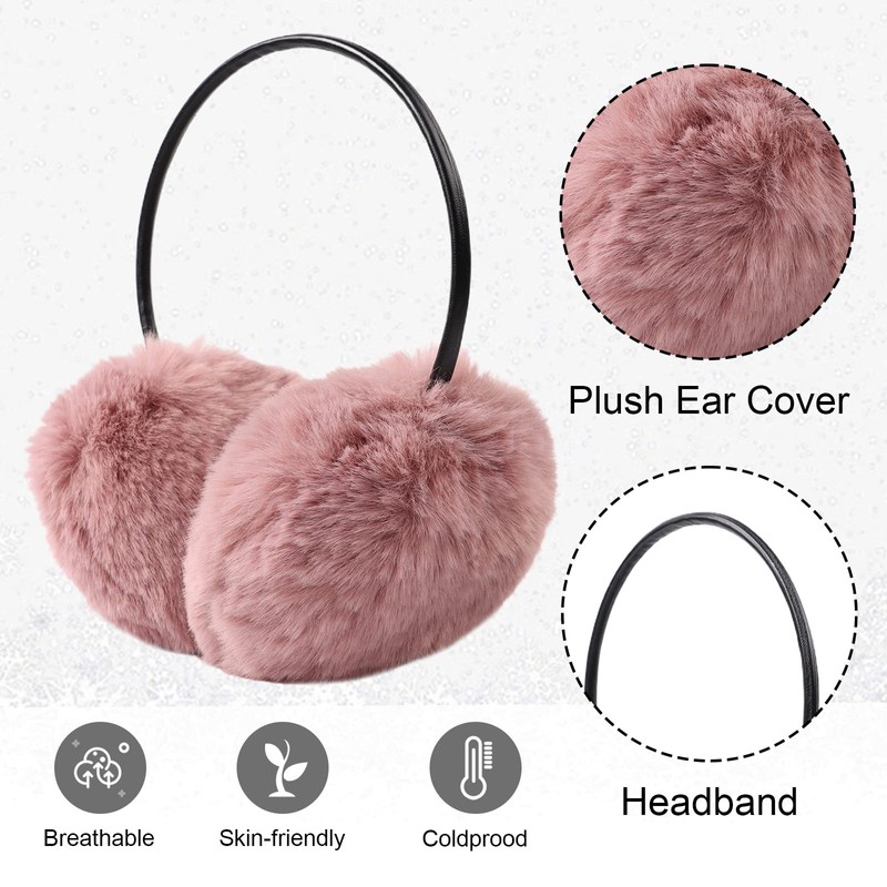 XIAOHAWANG Winter Earmuffs Women's Warm Ear Warmers Girls Warm Fluffy,
