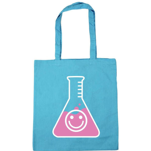 Hippowarehouse happy acid face science Tote Shopping Gym Beach Bag