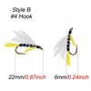 Qievcrme 10 moscas de pesca con mosca para trucha, lubina