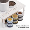 WSOWX Adjustable Automatic Cat Feeder Stand - Non-Slip Elevated Holder
