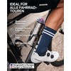 DANISH ENDURANCE Long Cycling Socks, 3 Pairs Cycling Socks, Lightweight