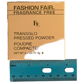 Fashion 2 x  Fashion Fair Fragrance free Transglo Pressed Powder 0.4 oz / 11 g DARK