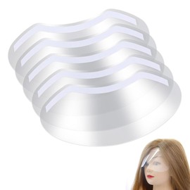 BOBOZHONG Pack of 100 Transparent Shower Eye Protection, Soft Plastic Eye Mask for Hair Cutting/Dyeing, Eyelash Extension, Microblading - Face Protection Visor Waterproof, Clear & Gentle
