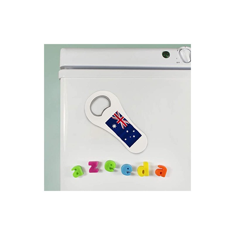 Azeeda 'Waving Australian Flag' Bottle Opener Fridge Magnet (BO00072093)