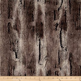 Shannon Fabrics Minky Luxe Cuddle Mountain Fox Pewter/Fabric by The Yard, Beige