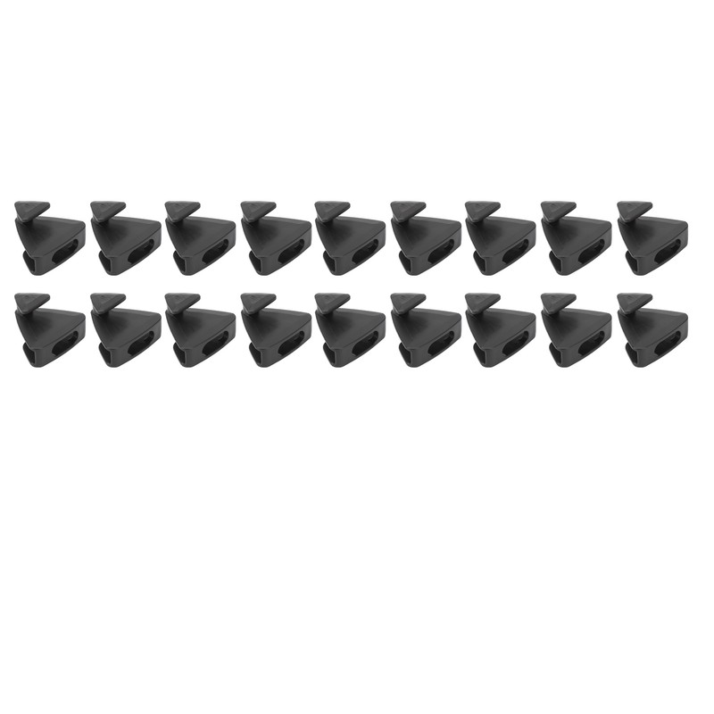 18pcs Clothes Triangle Hooks Space Saving Plastic Clothes Hanger Connector