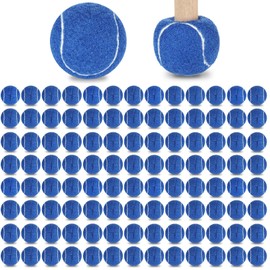Queekay 150 Pieces Black Precut Tennis Balls Bulk for Chairs Classroom Tennis Walk Ball Legs Floor Protector Chairs Foot Covers for Non Slip Rubber Glide Coverings