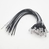 Vrabocry 100 pieces 5 mm LEDs with 20 cm cable,