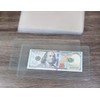 ONLYKXY Clear Plastic Dollar Bill Top-Load Display Protector Holder Sleeves