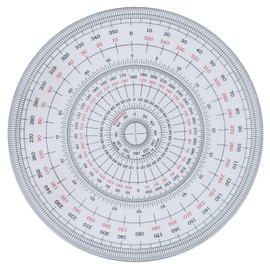 Uchida 1-822-0002 Total Circular Protractor, 7.1 inches (18 cm)