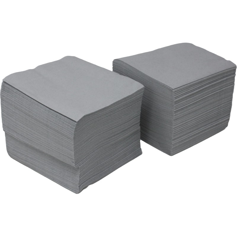 Silver Gray Beverage Cocktail Napkins | 2-Ply | 5" x
