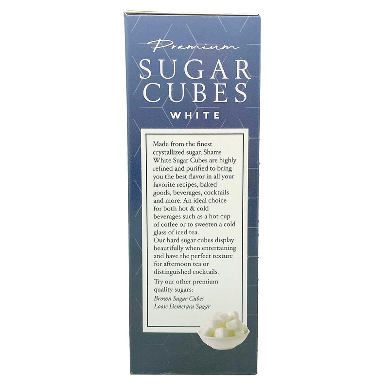 Shams Kosher Sugar Cubes – White Pure Cane Sugar Cubes,